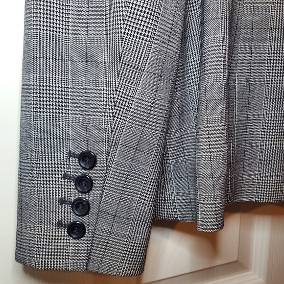 Style & Co. Women’s Noble Plaid Polyester Blend Blazer Jacket Sz 4 - Picture 7 of 9